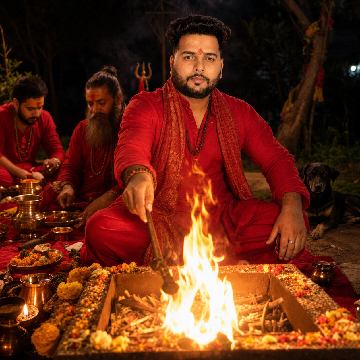 Astrologer Piyush Sharma guiding spiritual practice