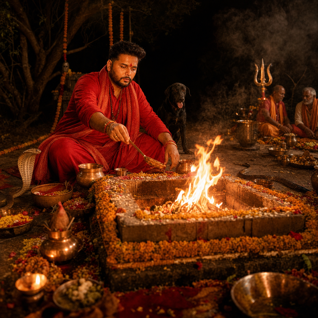 Astrologer Piyush Sharma focused on traditional puja and yagya